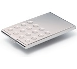 Haltbarer Kartenhalter aus Chrom