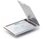 Haltbarer Kartenhalter aus Chrom