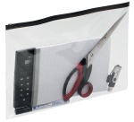 Haltbare Dokumententasche Zip-Beutel für Format A4, Paket mit 5 Stück