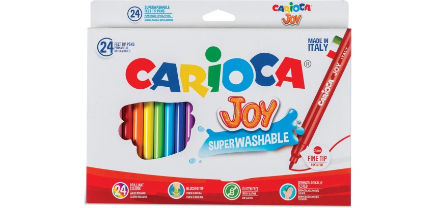Carioca Joy Felt-Tip Pen Assorted Set 24 Pieces