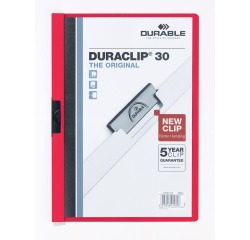 EN_CHEMISE DURACLIP30 A4 ROUGE