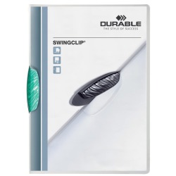 Durable chemise à pince Swingclip vert transparent