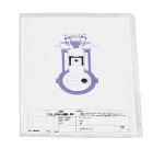 Durable A4 corner pocket, transparent, 10 pieces