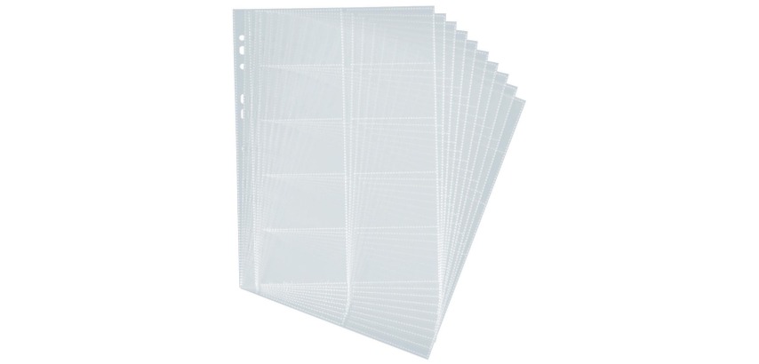 Durable business card sleeve for Visifix, 10 pieces
