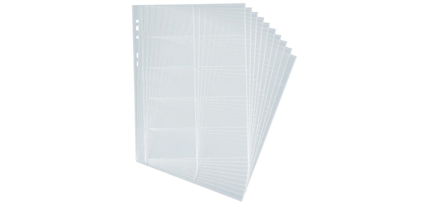 Durable pochette pour cartes de visite pour Visifix, 10 pièces