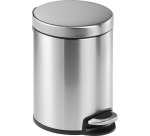 Durable pedaalemmer, roestvrij staal, inhoud 5 L