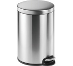 Durable poubelle à pédale, métal inoxydable, contenu 20 L
