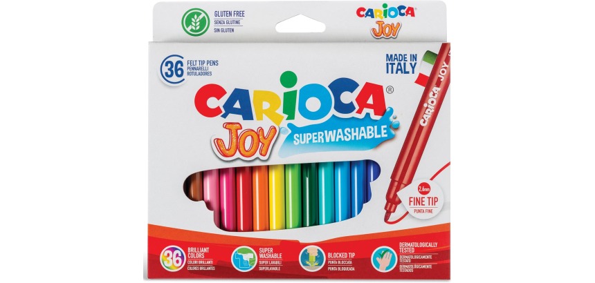 Carioca feutre Superwashable Joy, 36 feutres en étui cartonné