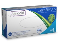 Gant latex L blanc - boite de 100 pièces