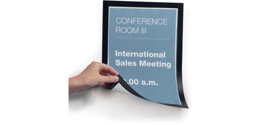 Durable Duraframe Magnetic A4 zwart, in ophangbare etui