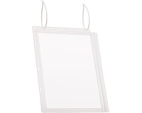 Durable waterbestendige hoes, met kabelbinders, ft A4, pak van 5 stuks