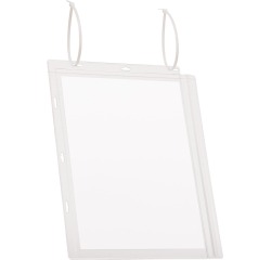 Durable pochette d'affichage imperméable à l'eau, avec attache-câbles, ft A4, paquet de 5 pièces