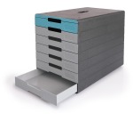 Durable bloc à tiroirs Idealbox Pro, 7 tiroirs, bleu