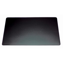 En_vade sobremesa durable negro antideslizante contorneado 53x40 cm