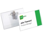 <span>Haltbarer Ausweis mit Kombiclip, 54 x 90 mm, Blisterpackung mit 5 Stück</span>
