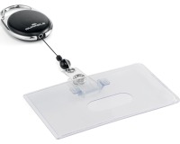 Durable badge flexible avec enrouleur Style, noir