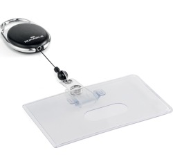 Durable badge flexible avec enrouleur Style, noir