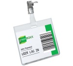 Durable badge avec clip ft 60 x 90 mm, horizontal