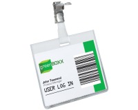 Durable badge with clip ft 60 x 90 mm, horizontal