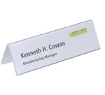 Durable table tent name holder size 61 x 210 mm