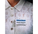 Durable magnetic badges ft 40 x 75 mm