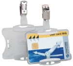 Durable name badge + clip