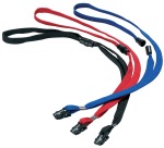Durable badge with black textile band, 10 pieces