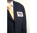 Durable badge with combiclip Click Fold, size 40 x 75 mm, box of 25 pieces