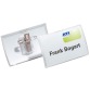 Durable badge avec combiclip Click Fold, ft 40 x 75 mm, boite de 25 pièces