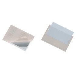 Adhesive pocket 9 x 5.7 cm Pocketfix Durable - Box of 100 pockets