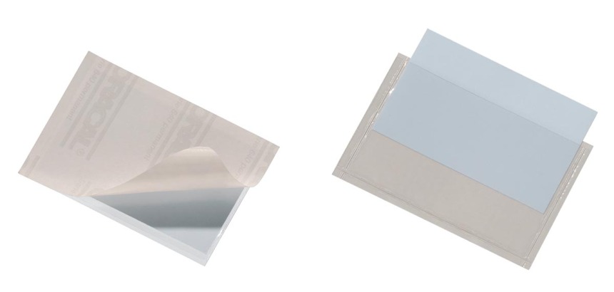 Durable Pocketfix doos van 100 stuks, binnenft 90 x 57 mm