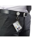 Durable porte-badge avec enrouleur Deluxe Pro, boîte de 10 pièces