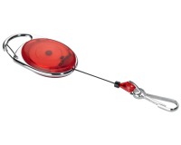 Durable afrolmechanisme met karabijnhaak rood, op blister