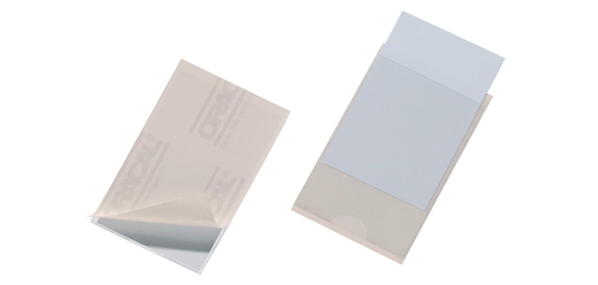 Pochette adhésive 9 x 5,7 cm Durable Pocketfix - Boîte de 100 pochettes