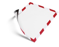 Durable Duraframe Magnetic Security ft A4, rood/wit, 5 stuks