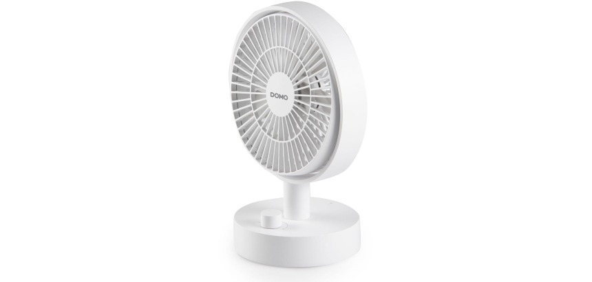 Domo table fan, rechargeable via USB-C