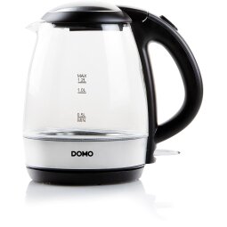 Domo bouilloire en verre et acier inoxydable, 1,2 l, 2200 W