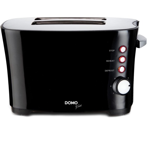 Domo grille-pain B-Smart, pour 2 tranches de pain, noir