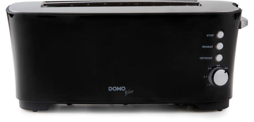 Domo grille-pain B-Smart, pour 4 tranches de pain, noir