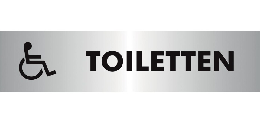 Stewart Superior self-adhesive signs for disabled toilets