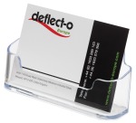 Deflecto Porte-cartes de visite 1 compartiment, transparent