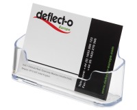 Deflecto Porte-cartes de visite 1 compartiment, transparent