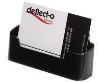Deflecto Porte-cartes de visite 1 compartiment, noir