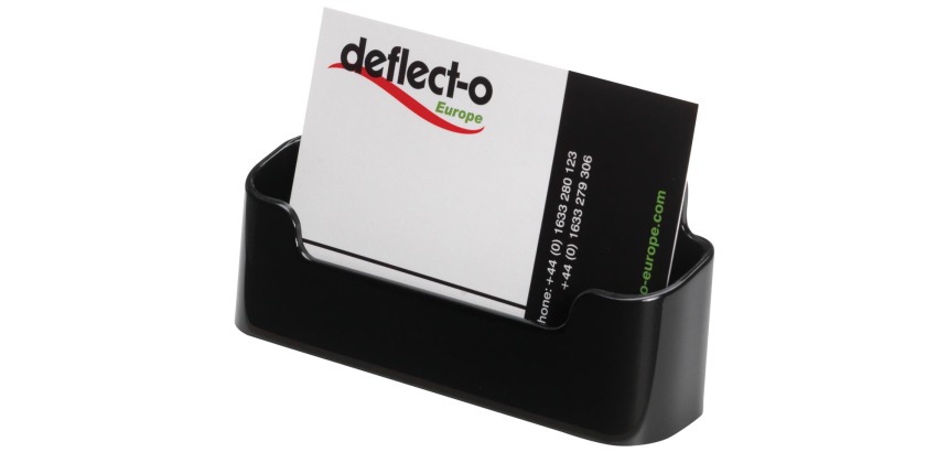 Deflecto Porte-cartes de visite 1 compartiment, noir