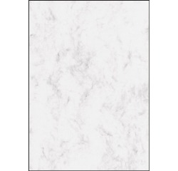 Sigel papier design marbré gris, ft A4, 200 g, paquet de 50 feuilles
