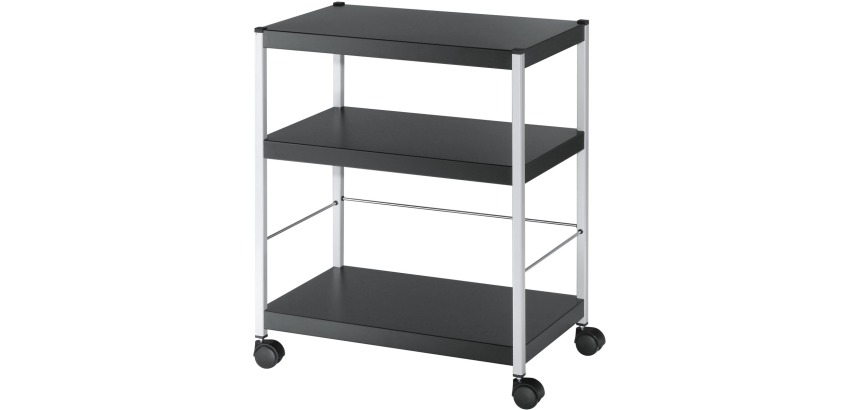 Tray table M Black H 74 x W 60 x D 36 cm