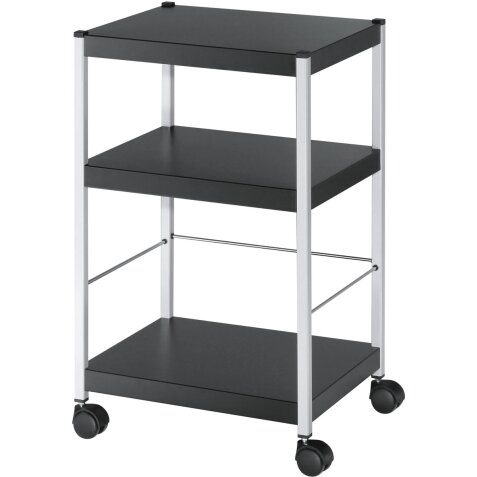 Paperflow trolley mobile multifonctionnel, noir, small