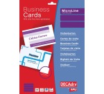 Decadry visitekaarten MicroLine ft 85 x 54 mm, 185 g/m², 500 kaartjes
