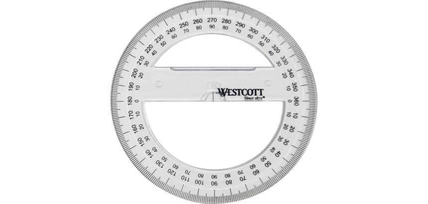 Westcott protractor 10 cm