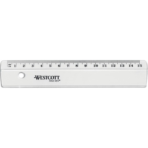 Westcott plastic lat 15 cm